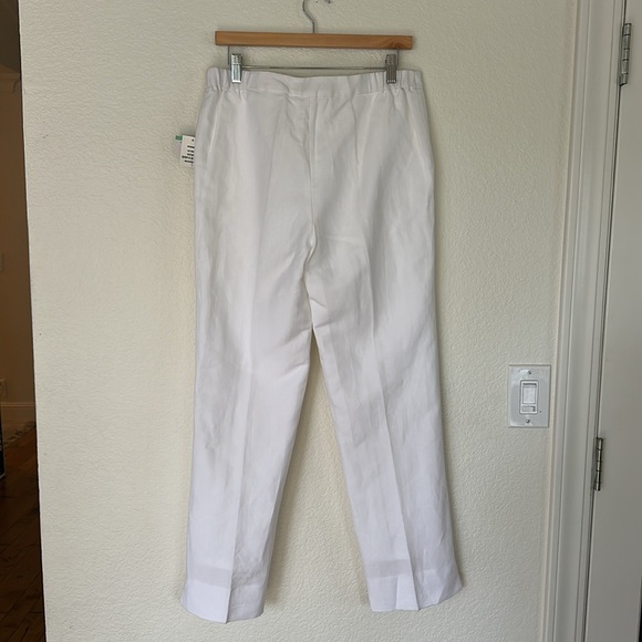 Elegant linen White Pants - Picture 6 of 8